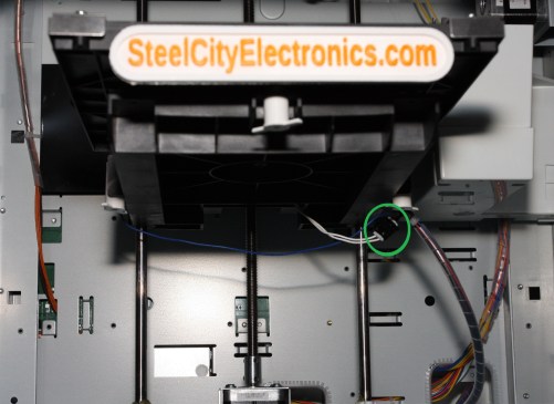 Da Vinci print bed thermistor connection 