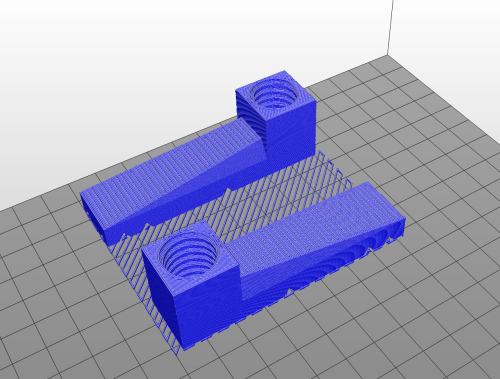 Sliced grippers with supporting raft