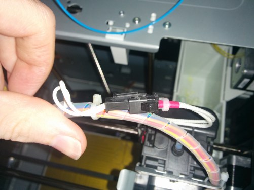 Failed Da Vinci extruder connection 