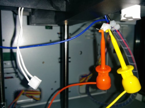 Da Vinci print bed thermistor testing