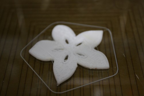 NinjaFlex and Slicer trial with Da Vinci 1.0